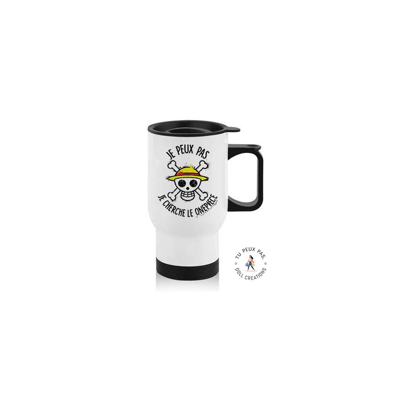 Tasse isotherme - Je peux pas je cherche le One Piece manga