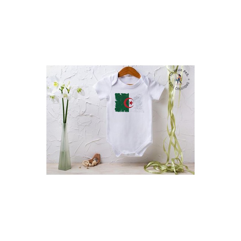 Body bébé "drapeau Algérie"