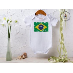 Body bébé "Drapeau du Brésil"