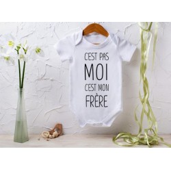 Body bébé "C'est pas moi c'est mon frère"