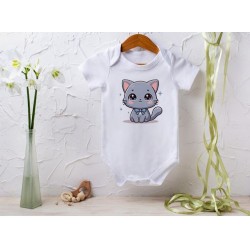 Body bébé "Chat trop mignon Kawaï"