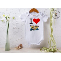 Body bébé "I love les minions"