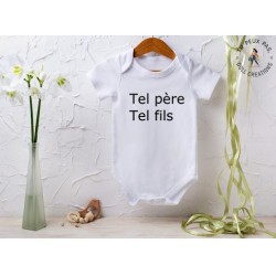 Body bébé "Tel père, tel fils"