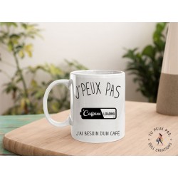 Mug Je peux pas besoin d'un café - tasse du matin