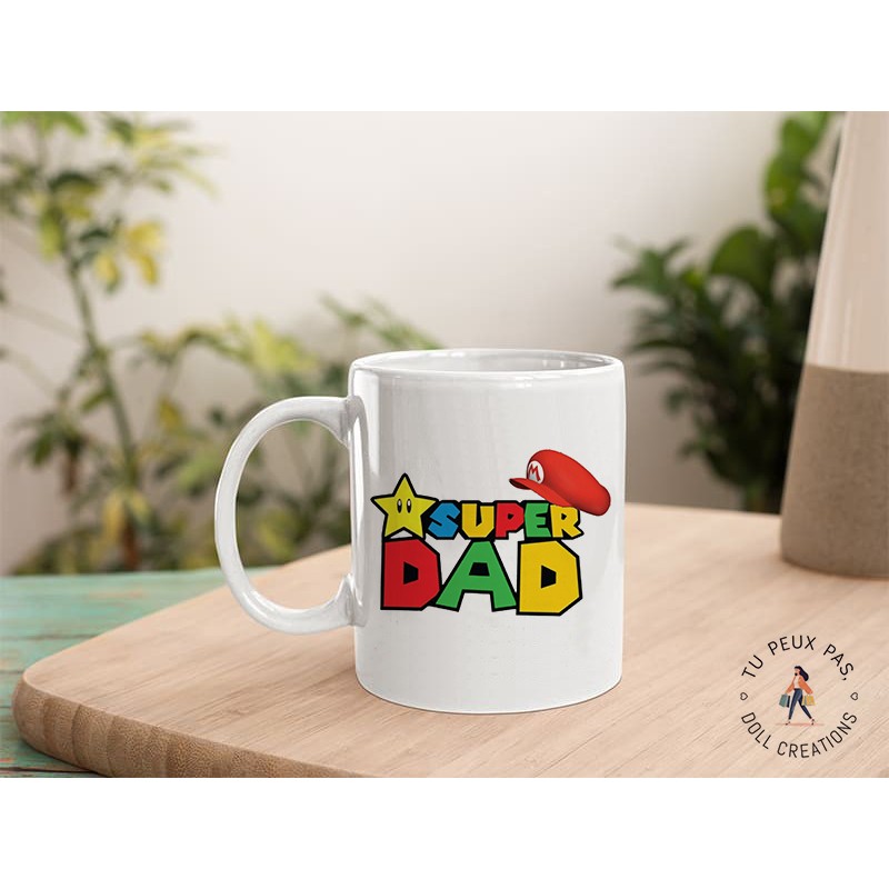 Mug - Super Dad papa  mario