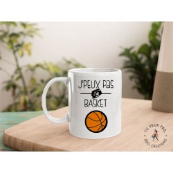 Mug - Je peux pas j'ai basketball