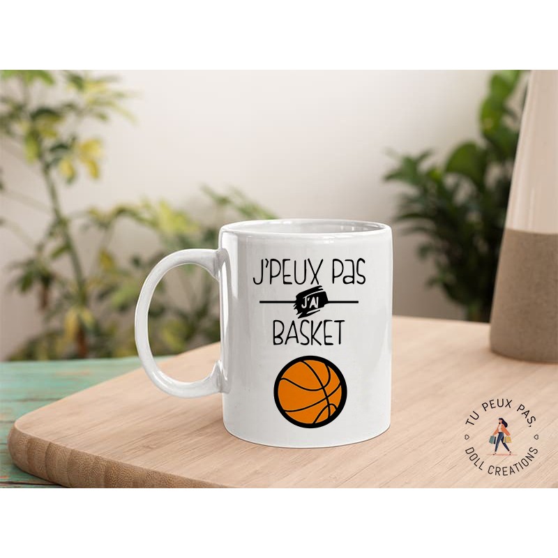 Mug - Je peux pas j'ai basketball