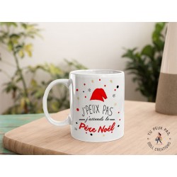 Mug - J'peux pas J'attends le Père Noël - Cadeau tasse NOËL