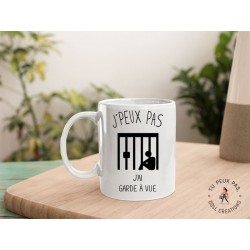 Mug - J'peux pas j'ai garde à vue - Tasse