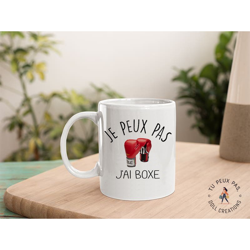 Mug - Je peux pas j'ai Boxe - Tasse