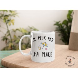 Mug - Je peux pas j'ai plage - Tasse