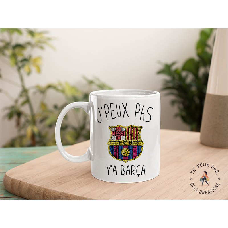 Mug - j'peux pas y'a barça - Tasse