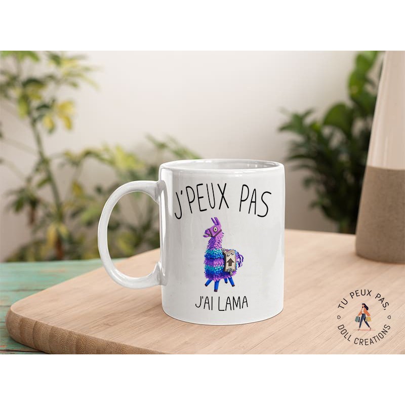 Mug - J'peux pas j'ai lama - fortnite