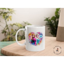 Mug - Reine des neiges coeur