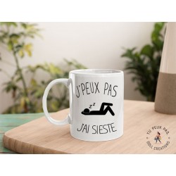 Mug j'peux pas j'ai sieste   - Tasse
