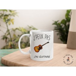 Mug j'peux pas j'ai guitare - Tasse