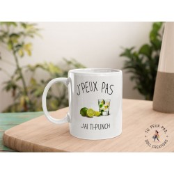 Mug j'peux pas j'ai ti punch- Tasse