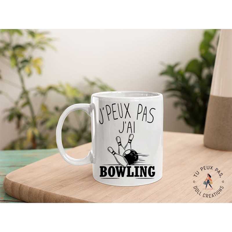 Mug j'peux pas j'ai bowling - Tasse