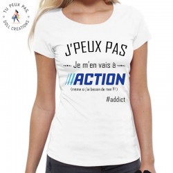 T-Shirt Je peux pas je m'en vais à ACTION - Femme