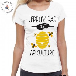 T-Shirt j'peux pas j'ai apiculture - Femme Cadeau abeille