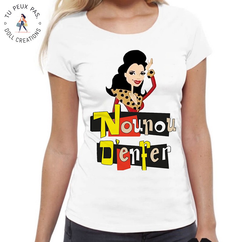 T-Shirt nounou d'enfer - Femme