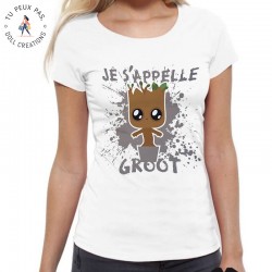 T-Shirt Je peux pas je s'appelle groot - Cadeau femme gardien