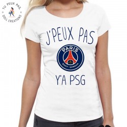 T-Shirt j'peux pas  y'a PSG Paris - Femme Athlète