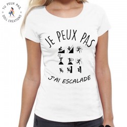 T-Shirt j'peux pas j'ai escalade - Tee shirt grimpette