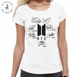 T-Shirt Bangtan Boys Femmes BTS Army Suga Jin Jimin Jung Kook J-Hope Rap-Monster V