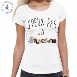 T-Shirt je peux pas j'ai brocante - Femme