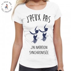 T-Shirt j'peux pas j'ai natation synchronisée - Femme Piscine