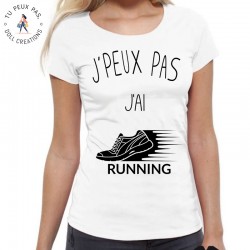 T-Shirt j'peux pas j'ai running - Femme course