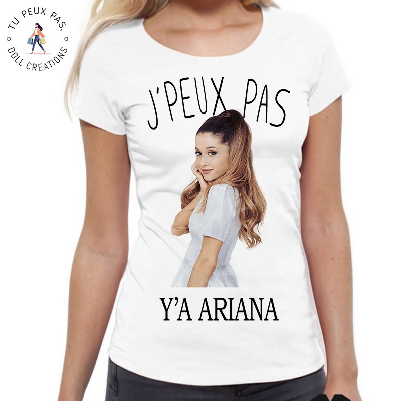 T-Shirt je peux pas y a Ariana Grande - Femme