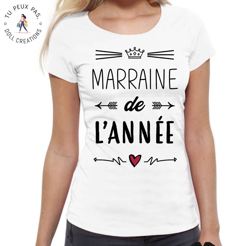 T-Shirt Marraine de l'année - Femme