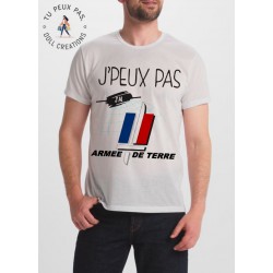 t-shirt je peux pas j'ai armée de terre - homme