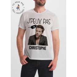 t-shirt j'peux pas j'ai Christophe Mae - cadeau homme
