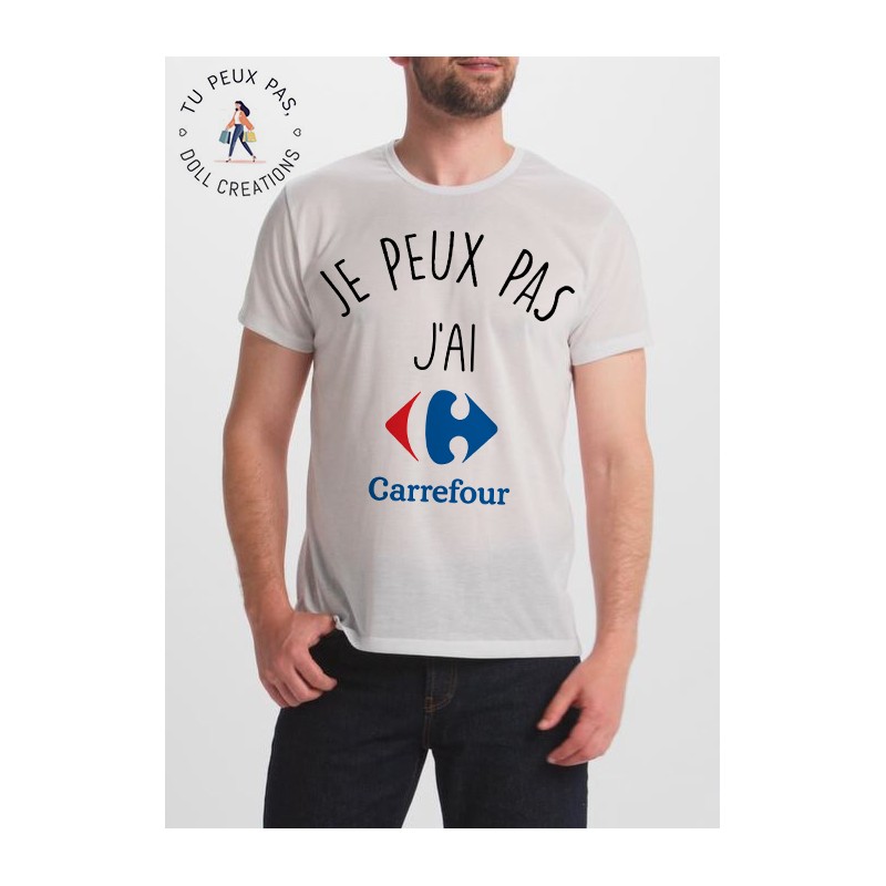 T-shirt je peux pas j'ai carrefour - homme