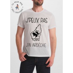 T-shirt je peux pas j'ai Ardèche - homme