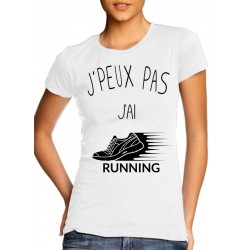 T-Shirt j'peux pas j'ai running - Femme course