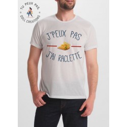 T-shirt j'peux pas j'ai raclette -  homme