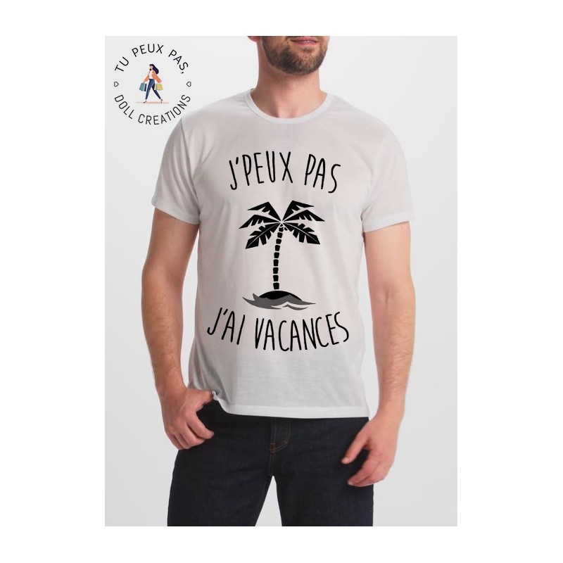 T-shirt Je peux pas j'ai vacances - homme
