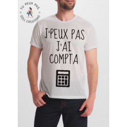 T-shirt j'peux pas j'ai compta - homme