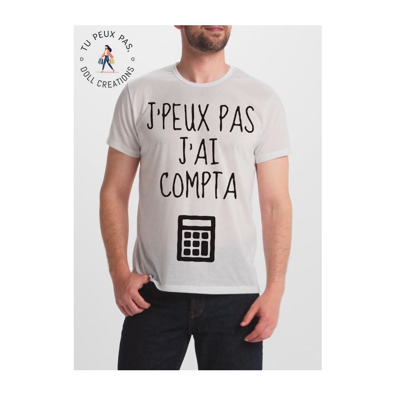 T-shirt j'peux pas j'ai compta - homme