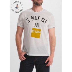 T-shirt je peux pas j'ai fnac - homme