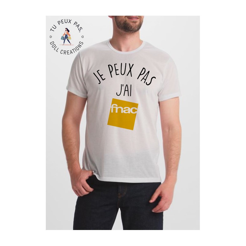 T-shirt je peux pas j'ai fnac - homme