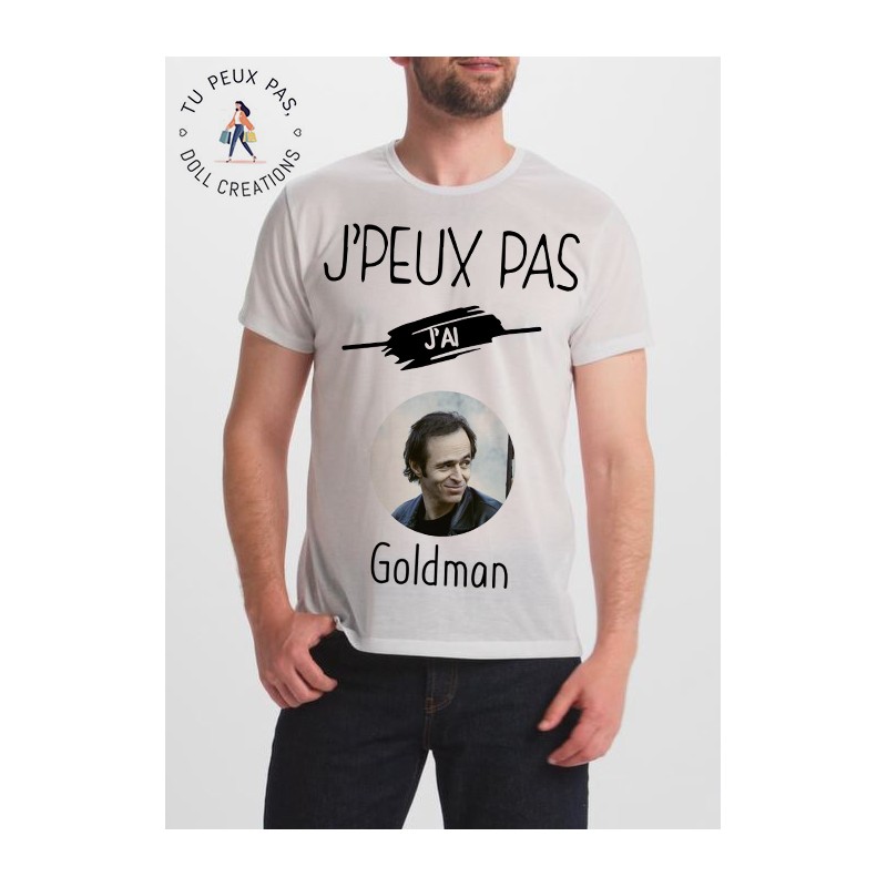 T-shirt je peux pas j'ai Jean Jacques Goldman - homme