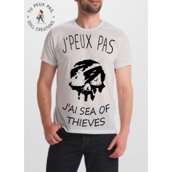 T-shirt j'peux pas j'ai Sea Of Thieves- cadeau gamer pirate