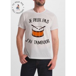 T-Shirt je peux pas j'ai tambour - homme Cadeau