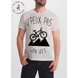T-shirt j'peux pas j'ai vtt - cadeau homme