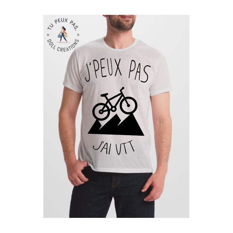 T-shirt j'peux pas j'ai vtt - cadeau homme